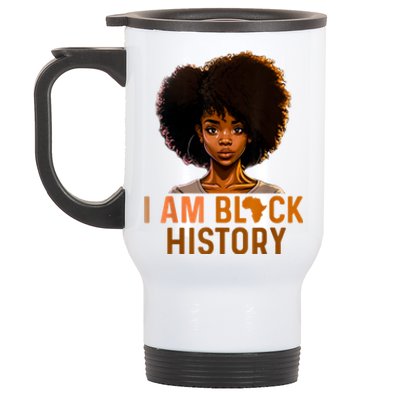 I Am Black History Stainless Steel Travel Mug