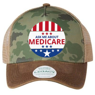 Insurance Agent Broker Sales Marketing Ask Me About Medicare Legacy Tie Dye Trucker Hat