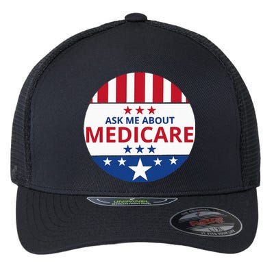 Insurance Agent Broker Sales Marketing Ask Me About Medicare Flexfit Unipanel Trucker Cap