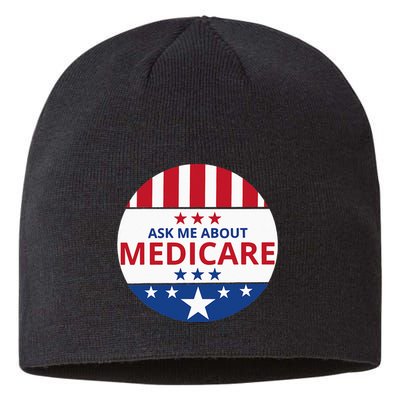 Insurance Agent Broker Sales Marketing Ask Me About Medicare Sustainable Beanie