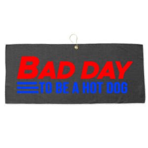 It’S A Bad Day To Be A Glizzy Funny Hotdog Gift Meaningful Gift Large Microfiber Waffle Golf Towel