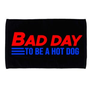 It’S A Bad Day To Be A Glizzy Funny Hotdog Gift Meaningful Gift Microfiber Hand Towel