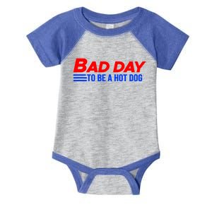 It’S A Bad Day To Be A Glizzy Funny Hotdog Gift Meaningful Gift Infant Baby Jersey Bodysuit