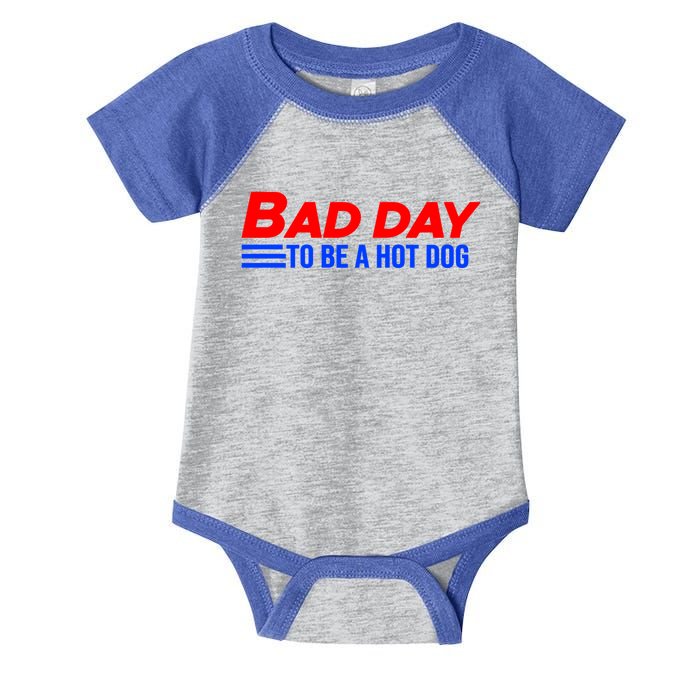 It’S A Bad Day To Be A Glizzy Funny Hotdog Gift Meaningful Gift Infant Baby Jersey Bodysuit