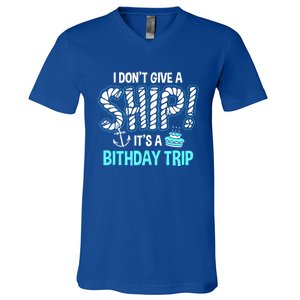 It's A Birthday Trip Cruise Ship Wear Anniversary Family Tee Gift V-Neck T-Shirt