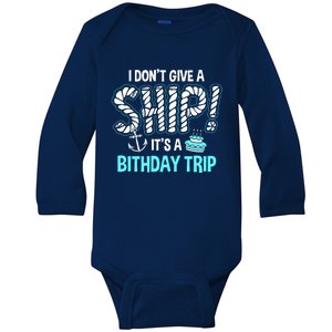 It's A Birthday Trip Cruise Ship Wear Anniversary Family Tee Gift Baby Long Sleeve Bodysuit