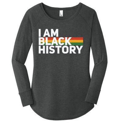 I Am Black History Month Flag Gift African Pride Women's Perfect Tri Tunic Long Sleeve Shirt