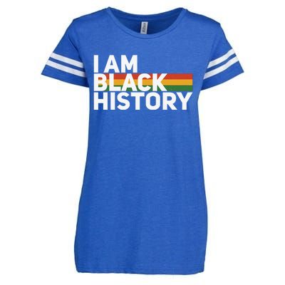 I Am Black History Month Flag Gift African Pride Enza Ladies Jersey Football T-Shirt