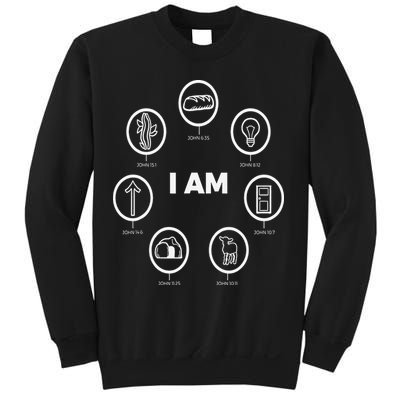 I Am Bible Animations White Design Jesus John Bible Sweatshirt