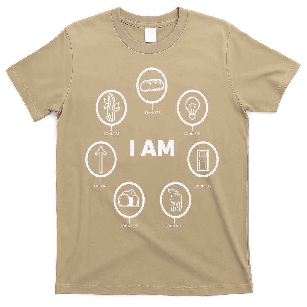 I Am Bible Animations White Design Jesus John Bible T-Shirt