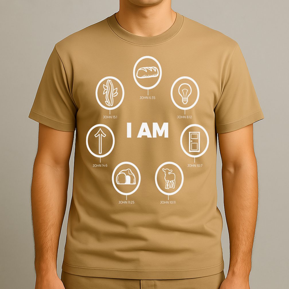 I Am Bible Animations White Design Jesus John Bible T-Shirt