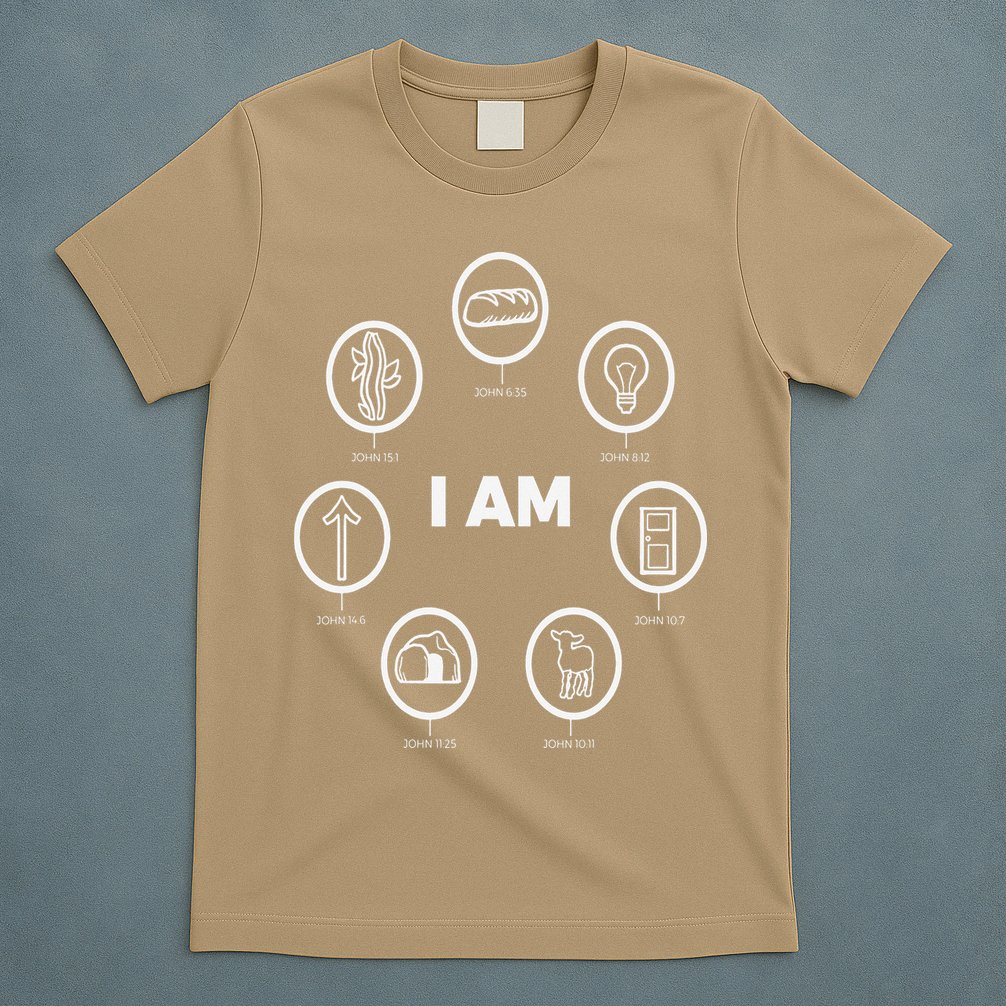 I Am Bible Animations White Design Jesus John Bible T-Shirt