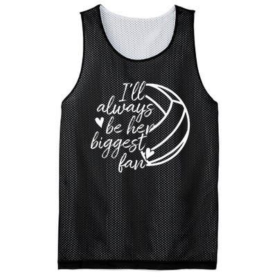 ILl Always Be Her Biggest Fan Volleyball Mom Dad Mesh Reversible Basketball Jersey Tank