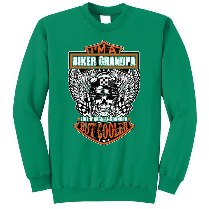 Im A Biker Grandpa Like A Normal Grandpa But Cooler Gifts Sweatshirt