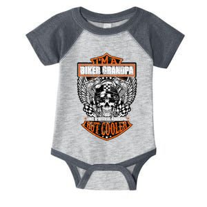 Im A Biker Grandpa Like A Normal Grandpa But Cooler Gifts Infant Baby Jersey Bodysuit