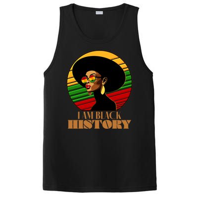 I Am Black History Stylish Black African American Woman PosiCharge Competitor Tank