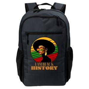 I Am Black History Stylish Black African American Woman Daily Commute Backpack