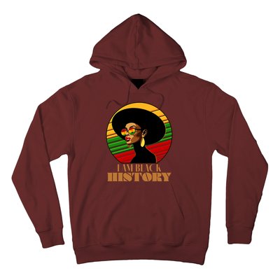 I Am Black History Stylish Black African American Woman Hoodie