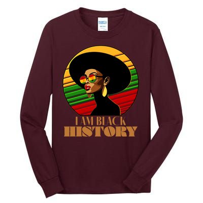 I Am Black History Stylish Black African American Woman Tall Long Sleeve T-Shirt