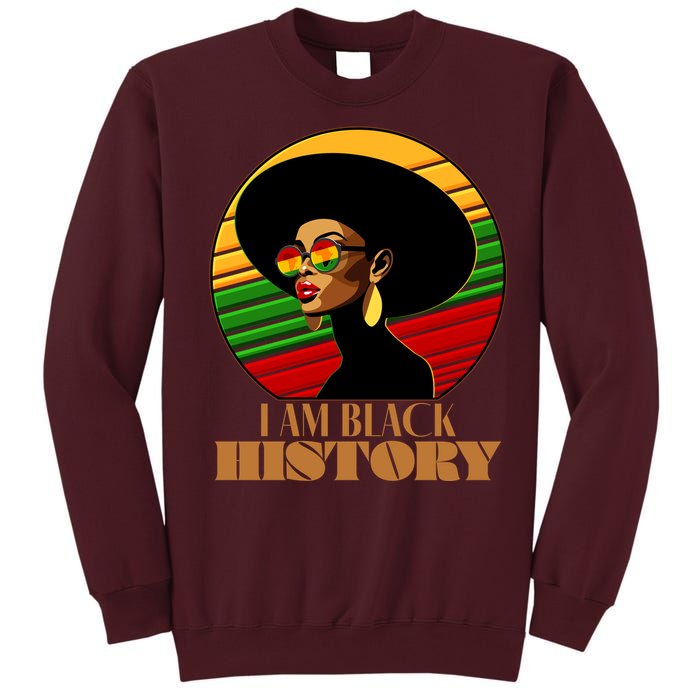 I Am Black History Stylish Black African American Woman Tall Sweatshirt