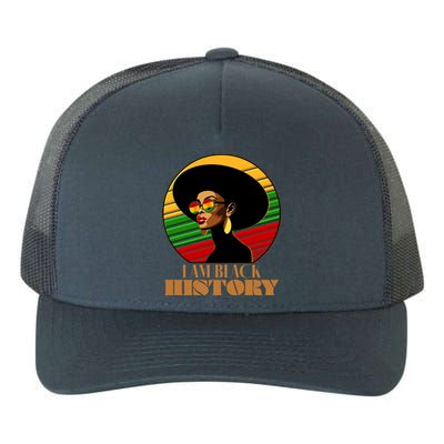 I Am Black History Stylish Black African American Woman Yupoong Adult 5-Panel Trucker Hat