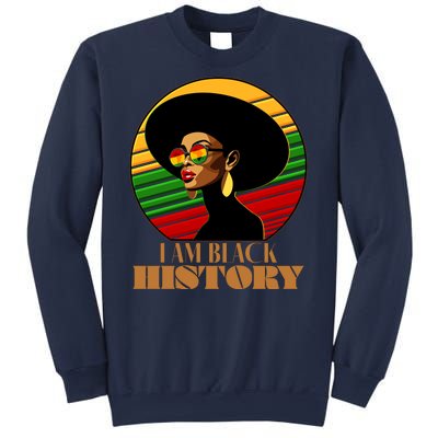 I Am Black History Stylish Black African American Woman Sweatshirt