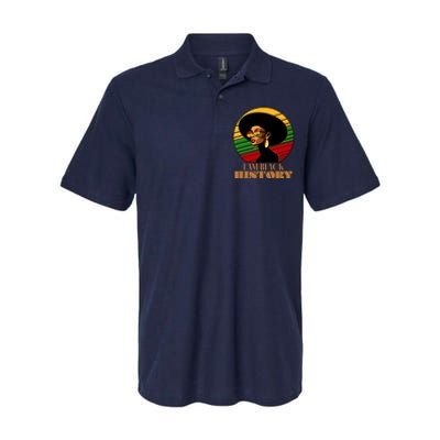 I Am Black History Stylish Black African American Woman Softstyle Adult Sport Polo