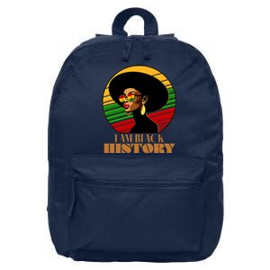 I Am Black History Stylish Black African American Woman 16 in Basic Backpack