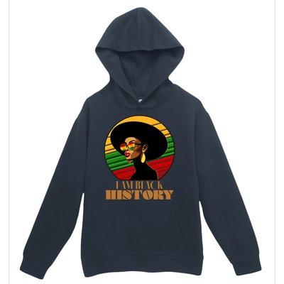 I Am Black History Stylish Black African American Woman Urban Pullover Hoodie