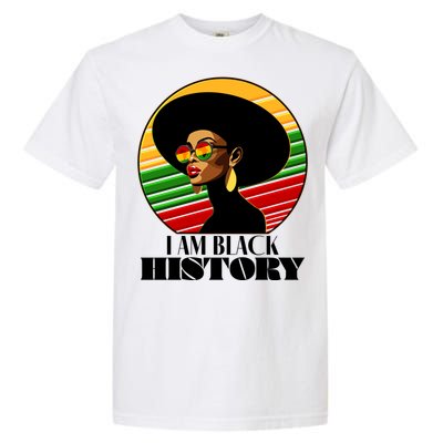 I Am Black History Stylish Black African American Woman Garment-Dyed Heavyweight T-Shirt