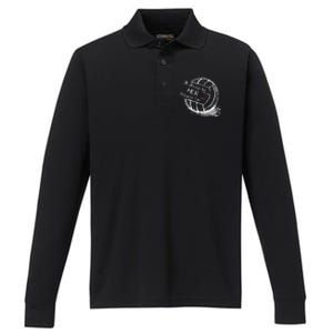 I'll Always Be Her Biggest Fan Gift Volleyball Gift Proud Mom Dad Gift Performance Long Sleeve Polo