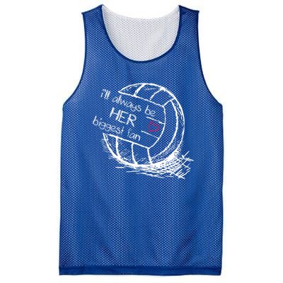 I'll Always Be Her Biggest Fan Gift Volleyball Gift Proud Mom Dad Gift Mesh Reversible Basketball Jersey Tank