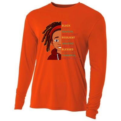 I Am Black History Month strong African American Cooling Performance Long Sleeve Crew