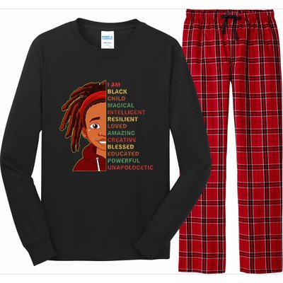 I Am Black History Month strong African American Long Sleeve Pajama Set