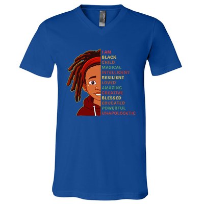 I Am Black History Month strong African American V-Neck T-Shirt