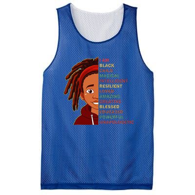 I Am Black History Month strong African American Mesh Reversible Basketball Jersey Tank