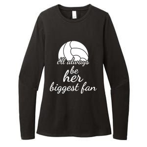 I'll Always Be Her Biggest Fan Gift Volleyball Mom Or Dad Gift Womens CVC Long Sleeve Shirt