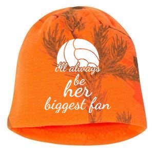 I'll Always Be Her Biggest Fan Gift Volleyball Mom Or Dad Gift Kati - Camo Knit Beanie