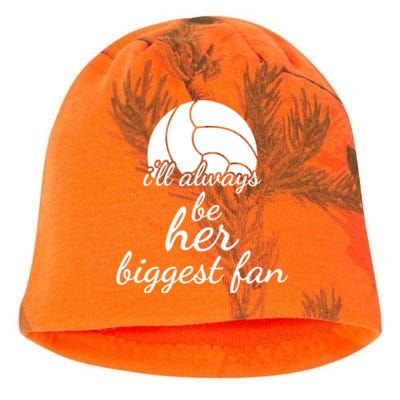 I'll Always Be Her Biggest Fan Gift Volleyball Mom Or Dad Gift Kati - Camo Knit Beanie