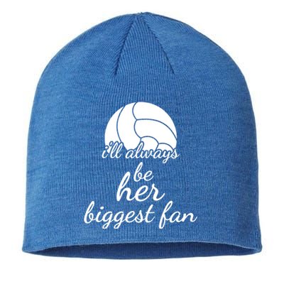 I'll Always Be Her Biggest Fan Gift Volleyball Mom Or Dad Gift Sustainable Beanie