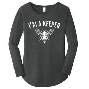 I'm A (Bee)keeper Gift Funny Beekeeper Beekeeping Funny Gift Women's Perfect Tri Tunic Long Sleeve Shirt