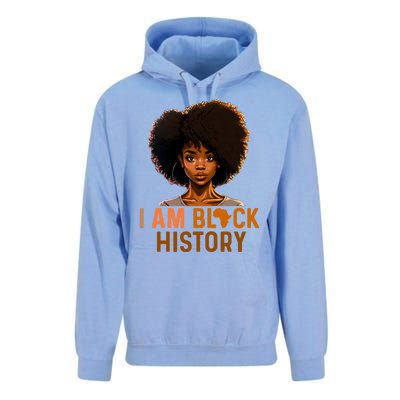 I Am Black History Women Girl Black History Month Melanin Unisex Surf Hoodie