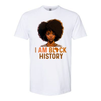 I Am Black History Women Girl Black History Month Melanin Softstyle CVC T-Shirt