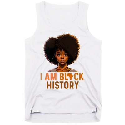 I Am Black History Women Girl Black History Month Melanin Tank Top