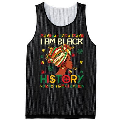 I Am Black History Month African American For Women Girl Mesh Reversible Basketball Jersey Tank