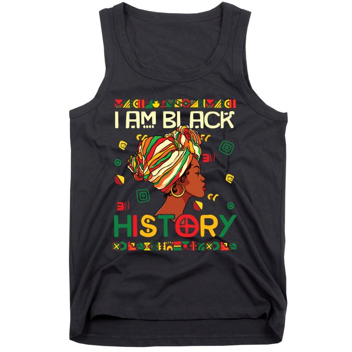 I Am Black History Month African American For Women Girl Tank Top