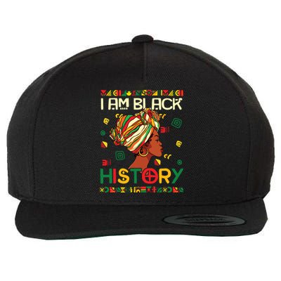 I Am Black History Month African American For Women Girl Wool Snapback Cap