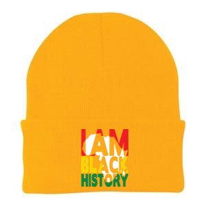 I Am Black History Month African American Pride Celebration Knit Cap Winter Beanie