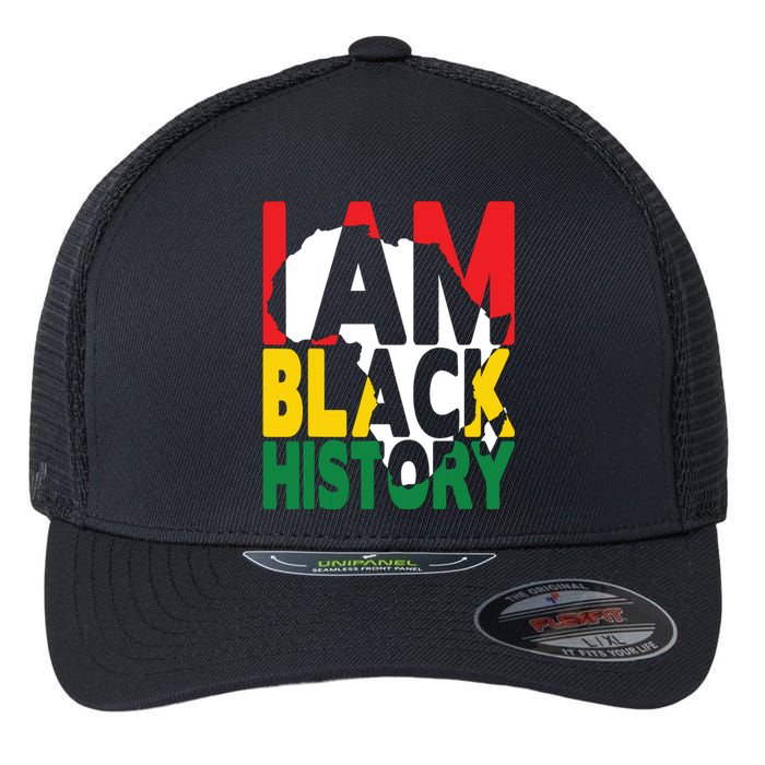 I Am Black History Month African American Pride Celebration Flexfit Unipanel Trucker Cap