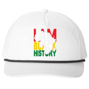 I Am Black History Month African American Pride Celebration Snapback Five-Panel Rope Hat